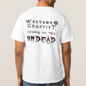吸血鬼のWestboro Craptist教会 Tシャツ (裏面)