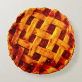 吸血鬼はさくらんぼパイ装飾用クッションを引込めます ラウンドクッション (正面)