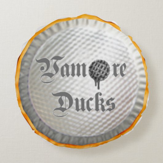 吸血鬼はさくらんぼパイ装飾用クッションを引込めます ラウンドクッション (裏面)