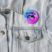 吸血鬼は皿を洗わない Vaporwaveスタイルのユーモア 缶バッジ (インサイチュ)