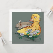 吸血鬼ゾンビーのイースターダックリング カード (正面/裏面インサイチュ)