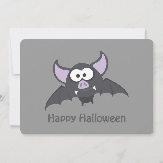 吸血鬼バットハロウィンパーティーの招待状 招待状 (正面)