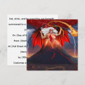吸血鬼反逆少女:火山からの脱出 招待状 (正面/裏面)