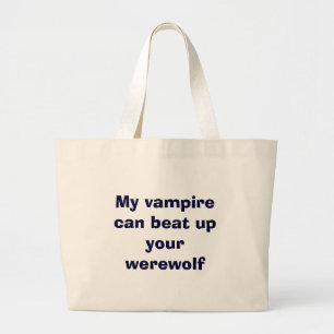 吸血鬼対werewolfs ラージトートバッグ