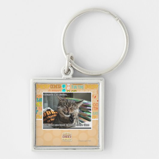 吸血鬼猫のスマイル キーホルダー (正面)