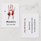 吸血鬼血手のプリントの名刺 名刺 (正面/裏面)