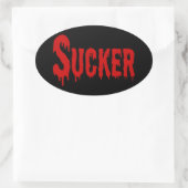 吸血鬼 楕円形シール (バッグ)