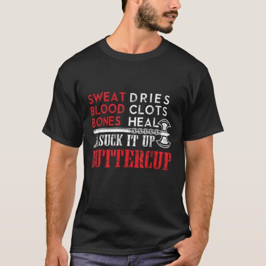 吸it it up Buttercup おもしろいデザイン Tシャツ (正面)