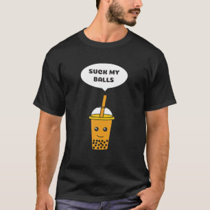 吸My Balls - Boba Tea / Bubble Tea おもしろい Tシャツ