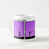 吹おもしろいキスStickman Mug - 111 コーヒーマグカップ (正面左)