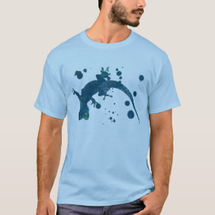 吹きかけられたヤモリ Tシャツ