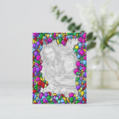 吹きカラフル出し写真 ポストカード (スタンド正面)