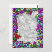 吹きカラフル出し写真 ポストカード (正面/裏面)