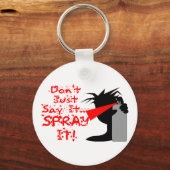 吹き付けると言う キーホルダー (正面)