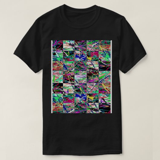 吹き付けアートクールパターン Tシャツ (デザイン正面)