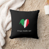 吹き付けイタリアンフラグ落書きハートグラフィック クッション (ブランケット)