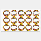 吹き出しおもしろいレトロ漫画ブックアーポップ・アートのト ラベル (シート)