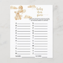 吹き出しにクマ\ベビーアイテムゲーム