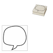 吹き出しまたはバルーンを作成する ラバースタンプ (押印)