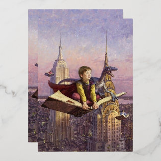 吹き出しアー想像ト 箔招待状