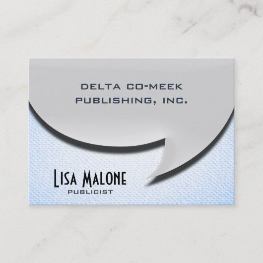 吹き出しカード[3dスタイル] 名刺 (正面)