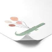 吹き出しポスター付きボホカラーアリゲーター ポスター (角)