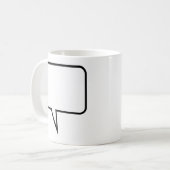 吹き出し コーヒーマグカップ (正面左)