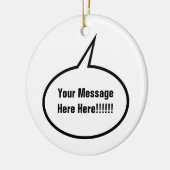 吹き出し セラミックオーナメント (左)