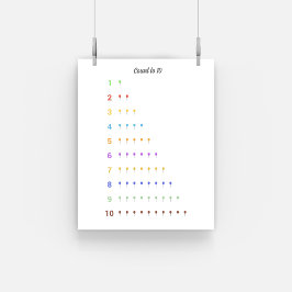 吹き学出しポスター付き10のカウント ポスター