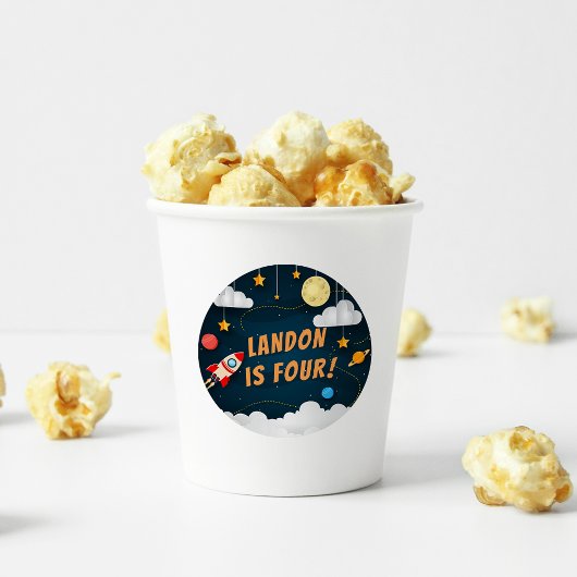 吹き飛ばす |パーソナライズされた子供の誕生日 ラウンドシール