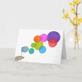 吹のバブル カード (黄色い花)