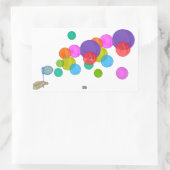 吹のバブル 長方形シール (バッグ)