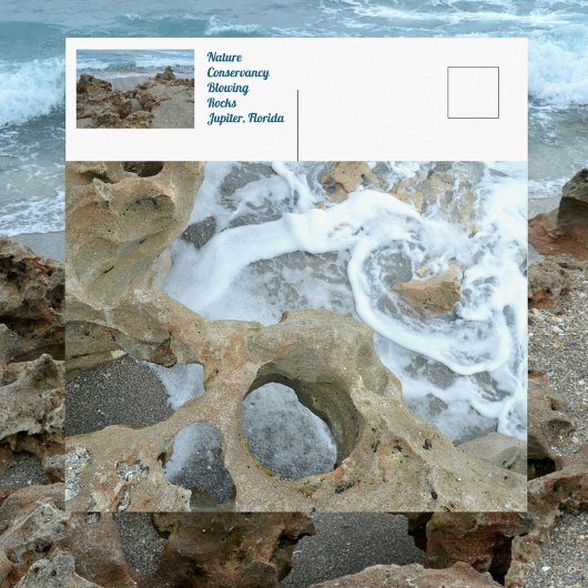 吹の岩Jupiter Florida Photographic ポストカード