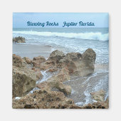 吹の岩Jupiter Florida Photographic マグネット (正面)