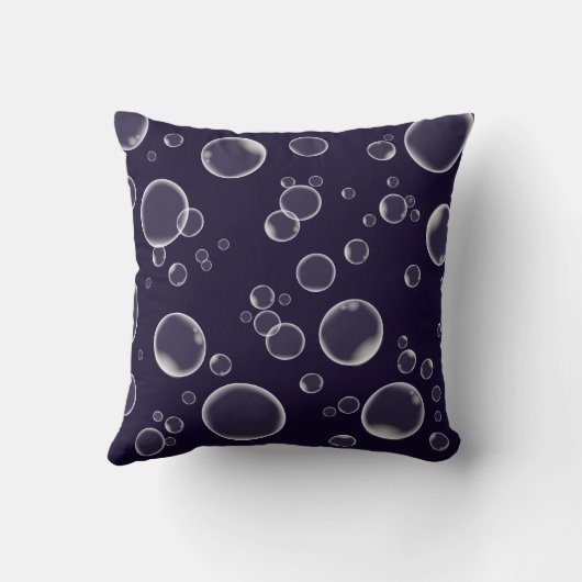 吹の泡は枕。バブルについて クッション (裏面)