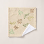 吹の葉切り出しデザインタオル一式 バスタオルセット (ウォッシュタオル)