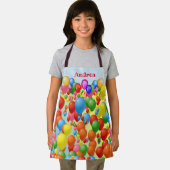 吹カラフルきパーソナライズされた子 エプロン (インサイチュ)