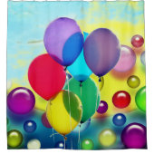 吹カラフルき シャワーカーテン (正面)