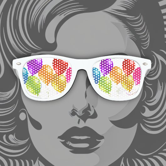 吹カラフルき レトロサングラス