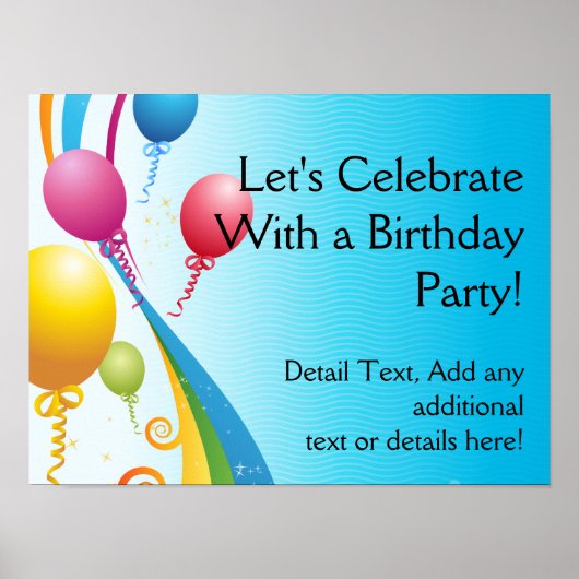 吹カラフルき |巻きリボン ポスター (正面)