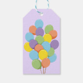 吹カラフル気球dino kids valentine's school ギフトタグ (裏面)