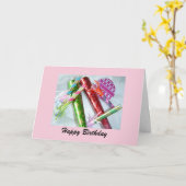 吹パーティー カード (黄色い花)