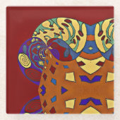 吹上 ガラスコースター (正面)