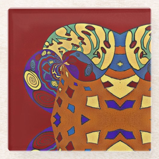 吹上 ガラスコースター (正面)