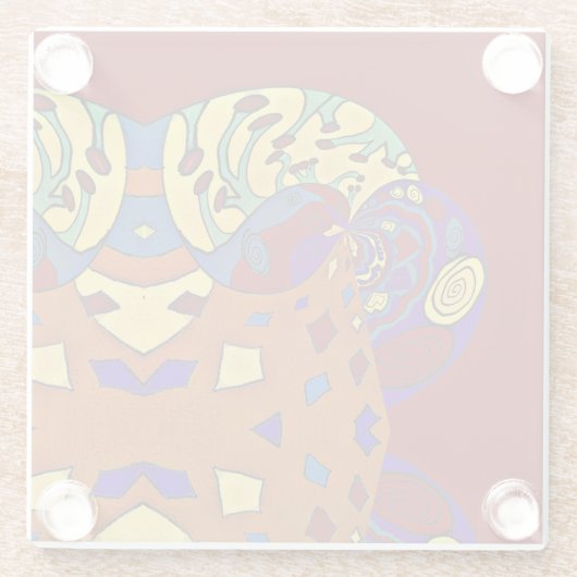 吹上 ガラスコースター (裏面)