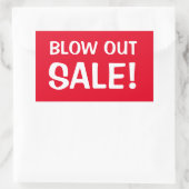 吹売り！ 長方形シール (バッグ)