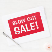 吹売り！ 長方形シール (封筒)