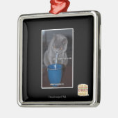 吹牛乳の泡 メタルオーナメント (左)