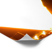 吹白熱［赤熱］光を放つき ポスター (角)