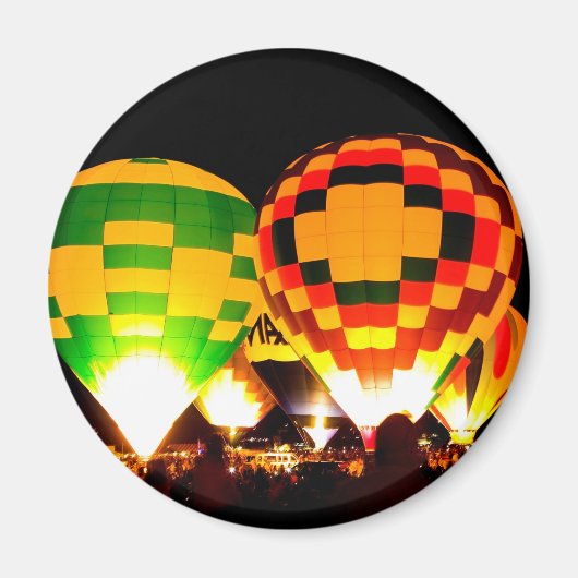 吹白熱［赤熱］光を放つき マグネット (正面)